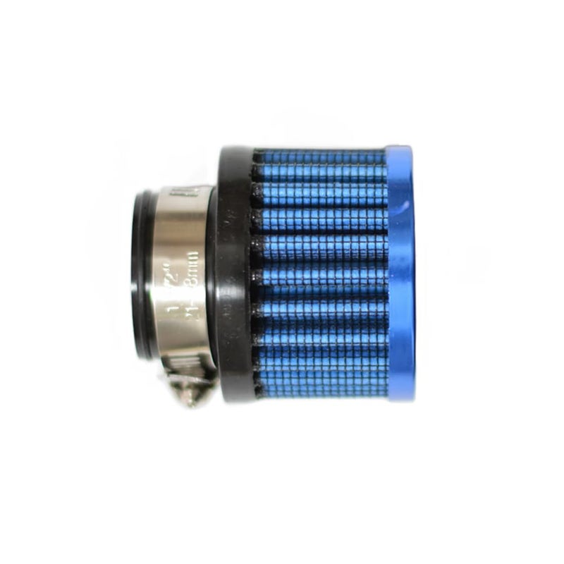 Meriton Auto Car Universal Rubber End Clamp on 25mm 1"" Intake Air Filter Blue - Image 1
